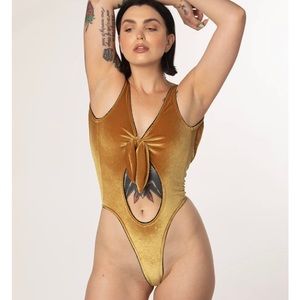 SOLSTICE INTIMATES Velvet Bodysuit